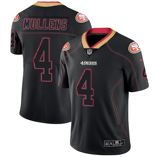 San Francisco 49ers Limited Lights Out Black Men Nick Mullens NFL Jersey 4 Rush